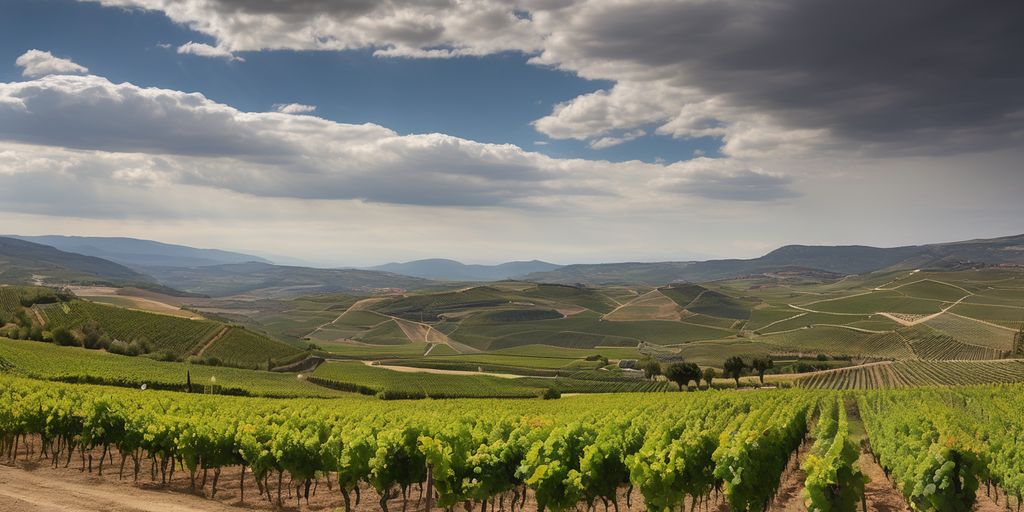 vineyards in Rioja Alavesa region