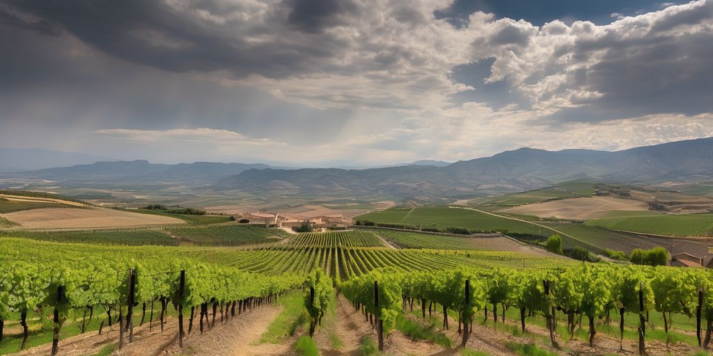 vineyards in Rioja region Spain